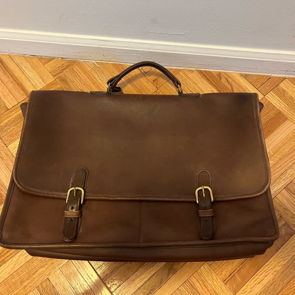 VINTAGE COACH Men’s Briefcase Brown - Picture 2 of 5